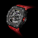 For 2024 New Tonneau Miyota Mechanical Water Resistant Analog Stainless Steel Sapphire Glass Mens Automatic Watch