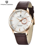 PAGANI DESIGN Quartz Watch VH65 Men's Automatic watches Casual Fashion Leather Watch for men reloj hombre PD-1654