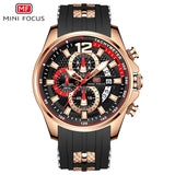 New Mini Focus Watch 0350 Top New Luxury Quartz Illusory Color Men Waterproof Sports Wristwatches Silicone Strap Clock  Gift
