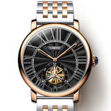 For LOBINNI Custom Luxury Men's Mechanical Watch Waterproof Automatic with Stainless Steel and Leather Band Business Style