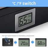 Minipro Digital LCD Termohigrómetro Medidor de Temperatura y Humedad para Cajas de Puros, Humidor, Terrario, Incubadoras de Huevos