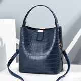 Fashionable New alligator Pattern for Women Bucket Shoulder Cross Body Bag With a Good Look at High Quality of the Handbags