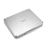 CIGARLOONG Light Luxury Aviation Aluminum Sponge Lined Portable Cigar Humidor with Gift Box Packaging