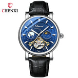 New CHENXI Mechanical Watches Top Brand Luxury Leather Strap Fashion Business Watch for Men Skeleton Automatic Watch Luminous