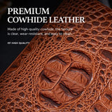 Hot Selling Crocodile Pattern Leather Cigar Humidor Case Portable Travel Waterproof Zipper Cigar Holder Luxury Gift for Men