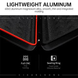 CIGARLOONG Light Luxury Aviation Aluminum Sponge Lined Portable Cigar Humidor with Gift Box Packaging