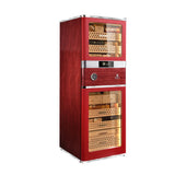 Raching RR980 Brown Biggest Capacity Electronic Cigar Humidor With Cigar Resistance Detection Function