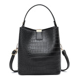 Fashionable New alligator Pattern for Women Bucket Shoulder Cross Body Bag With a Good Look at High Quality of the Handbags