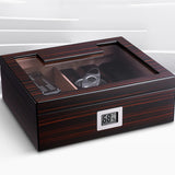 Minipro Digital LCD Termohigrómetro Medidor de Temperatura y Humedad para Cajas de Puros, Humidor, Terrario, Incubadoras de Huevos