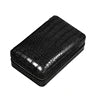 Luxury Portable Cigar Humidor, Genuine Leather Travel Case with Humidifier, 4-6 Cigar Capacity Custom Logo