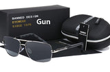 2019 high quality anti glare HD Polarized Men's new Sunglasses Brand gafas oculos de sol metal classic sun glasses