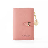 Portefeuille court en cuir de luxe pour femme, disponible dans de nombreux rayons. Petite pochette fine pour femme, porte-monnaie et porte-cartes. 