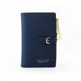 Portefeuille court en cuir de luxe pour femme, disponible dans de nombreux rayons. Petite pochette fine pour femme, porte-monnaie et porte-cartes. 