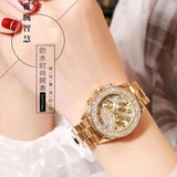 Surprise  Price  Luxury Quartz Watch Men Rhinestone Hop Steel Diamonds  Gold Women's Watch