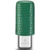 CIGARLOONG Étui à Cigares en Acier Inoxydable Humidor Anti-pression Cuir de Luxe Humidification Portable Humidor de Voyage