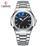 New CHENXI Fashion Men's Watch Brand Luxury Stainless Steel Wrist Watches for Men Classic Men Waterproof Date Quartz Wristwatch