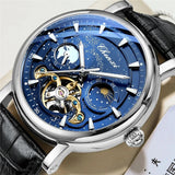 New CHENXI Mechanical Watches Top Brand Luxury Leather Strap Fashion Business Watch for Men Skeleton Automatic Watch Luminous