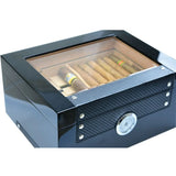 Refroidisseur de luxe en carbone, plateau en verre moderne, Australie, bois espagnol, maison en cèdre, étui de présentation pour cigares, cave à cigares