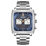 2022 Megir New Design Popular Big Size square Wrist Watches Montre Pour Hommes Timepieces Cheap Promotional Mens Watch Quartz