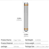Moisturizing Cigar Tube Smoking Accessories Cigar Storage Tube Durable Aviation Aluminum Portable Cigar Tube Humidor