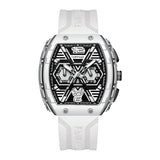Luxury Fashion Transparent Sports Chronograph Men Water Resist Yellow Color Quartz Customized Watches