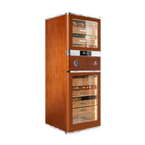Raching RR980 Brown Biggest Capacity Electronic Cigar Humidor With Cigar Resistance Detection Function