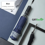 Automatic Folding Reverse Umbrellas for Men Women Travel Rain Umbrellas Windproof Business 10Rib Parapluie Inverted Sun Umbrella