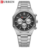 2025 New CURREN Watch for Men  8440 Stainless Steel Chronograph Male Wrist Watches Waterproof Luminous Quartz Man Wristwatches