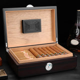 Hot Sale Cedar Wood Cigars Travel Cigar Cabinet Humidor Piano Lacquer Storage Case Humidifier Handmade Moisture-Proof