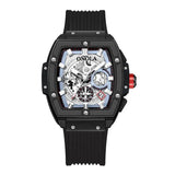 ONOLA 6825 Luxury Made in Prc Gents Quartz Watch Latest Silicone Band Luminous Date Display Moq 1 Sports Wrist Watch