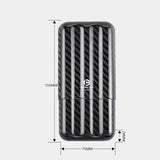 Modern Luxury Carbon Fiber Mirror Cigar Case Lightweight Travel Tube Humidor Pressure Resistant Vintage Cigar Cover Box