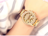 Surprise  Price  Luxury Quartz Watch Men Rhinestone Hop Steel Diamonds  Gold Women's Watch