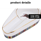 Cigar Gadgets Home Cigar Ashtray Portable Ceramic Cigars Ash Tray Tobacco Cigarette Ashtrays Holder