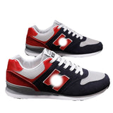 Zapatillas de running para hombre, de caña baja, de malla de argán, transpirables, modernas, versátiles, informales, coreanas, para parejas