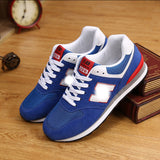 Zapatillas de running para hombre, de caña baja, de malla de argán, transpirables, modernas, versátiles, informales, coreanas, para parejas