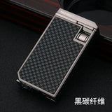 HONEST Metal Windproof Double Jet Blue Fire Inflatable Torch Lighter Visual Gas Window Cigar Diamond Cigar Lighters Smoking Tool