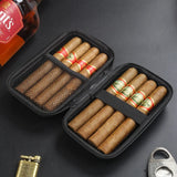Cigar Humidor Holds up to 8 Cigars Suitable for Most Cigar Sizes Ideal Gift for Cigar Lovers Outdoor Travel Storage Box.