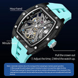 MEGIR 2026 New Men Automatic Mechanical Watches Men Luxury Brand Movemen Stainless Steel Waterproof Watch Relogio