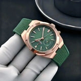 Customized Mens Automatic Mechanical Movement Watches Brand New Black Blue Rose Gold Design Soft Rubber Strap Large Luminous