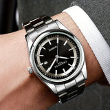 CHRONOS Men's Watches Quartz Watch for Man Waterproof Date Luminous Wristwatch Stainless Steel Casual Male Clock Sports Reloj