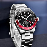 Reloj mecánico PAGANI DESIGN GMT para hombre 2025, nuevo reloj de pulsera automático de lujo para hombre, relojes deportivos de acero inoxidable.