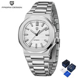 PAGANI DESIGN Modern Retro Men Mechanical Watch Famous Precious Stainless Steel Sapphire Glass Mirror Luminous 100m Diving Watch