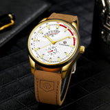 Reloj cronógrafo FORSINING con calendario para hombre, acero inoxidable, piel, movimiento mecánico automático de alta calidad, relojes de pulsera para hombre