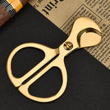 Cigar Cutter Double Blade Stainless Steel Metal Wood Pocket Gadget Cutter Knife Cuban Cigars Scissors