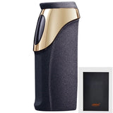 JOBON Rechargeable Gas Hybrid Lighter Personalized Dolphin Smiley Shape Three Straight Blue Flame Touch Cigar Lighter