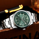 CHRONOS Men's Watches Quartz Watch for Man Waterproof Date Luminous Wristwatch Stainless Steel Casual Male Clock Sports Reloj