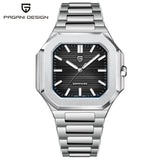 PAGANI DESIGN Trendy Cool Men's Quartz Watch Dynamic With Stylish Luminous Waterproof Stainless Steel Dial Sapphire Glass Reloj