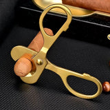 Cigar Cutter Double Blade Stainless Steel Metal Wood Pocket Gadget Cutter Knife Cuban Cigars Scissors