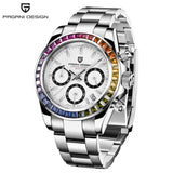 PAGANI DESIGN Men's Exclusive Quartz Watch Elite All-Match Style VK63 Luminous Waterproof Function Small Three-Pin Chronograph