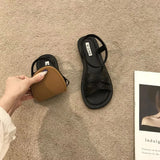 Summer Sandals New Fashion Simple Women Shoes Soft Comfort Versatile Flat Shoe Beach Retro Daily Roman Shoes Босоножки Женские